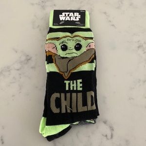 Star Wars Baby Yoda Themed Crew Length Socks